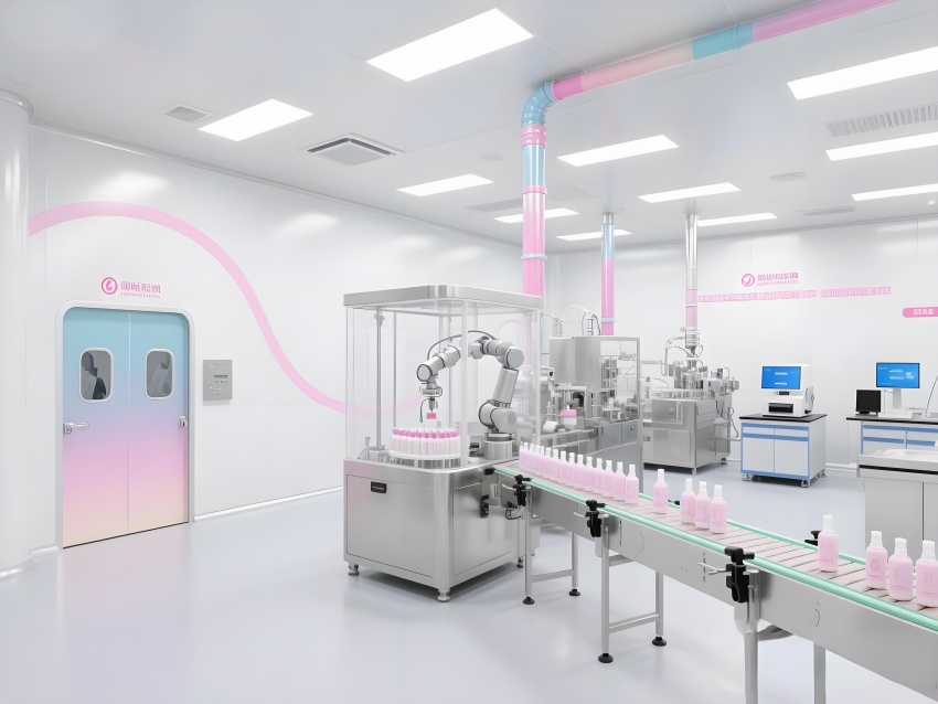 淮南5500平化妝品廠潔凈車間凈化設(shè)計裝修效果